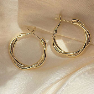 Twisted Hoop Earrings